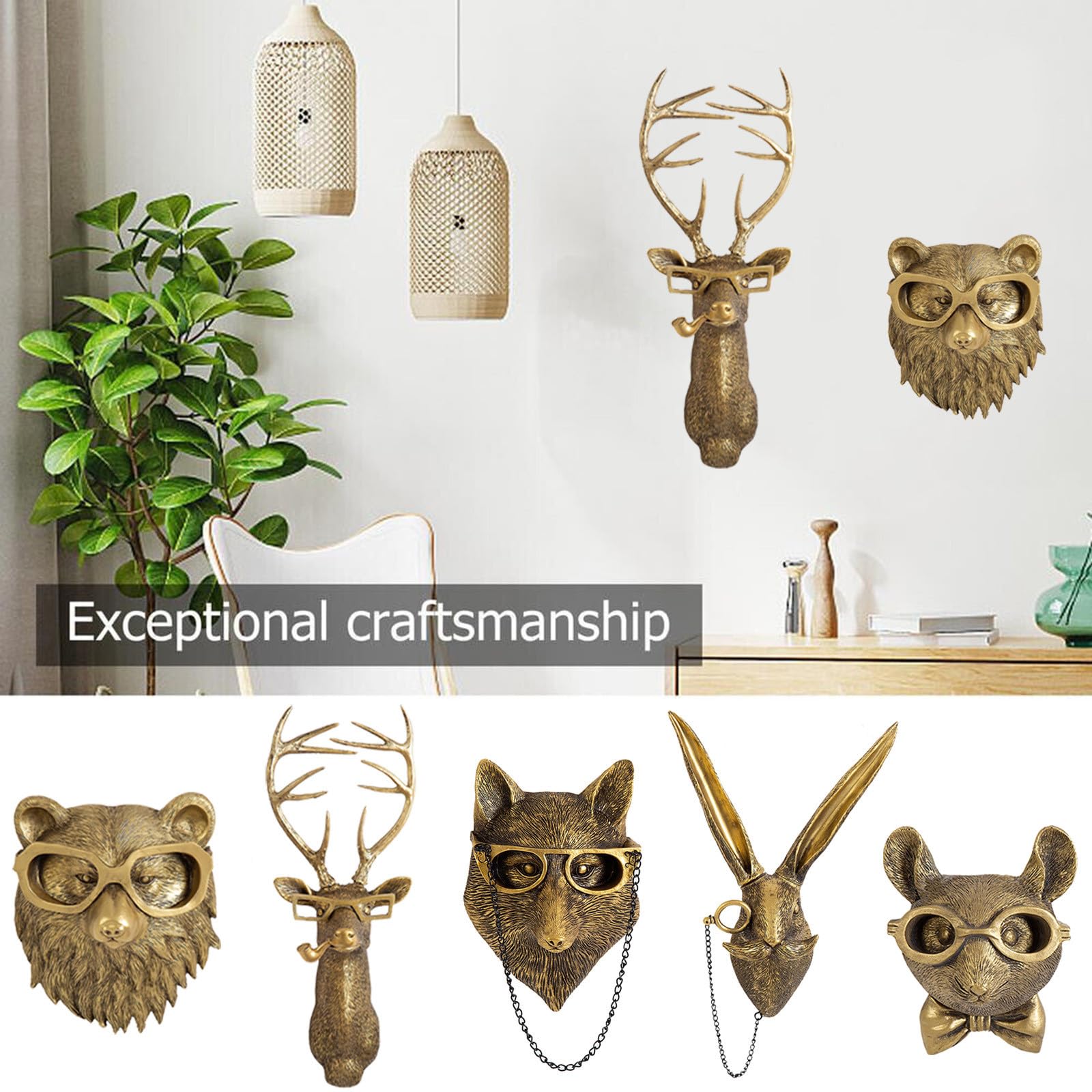 GUASDIE gift set with gold animal heads for stylish gifting.