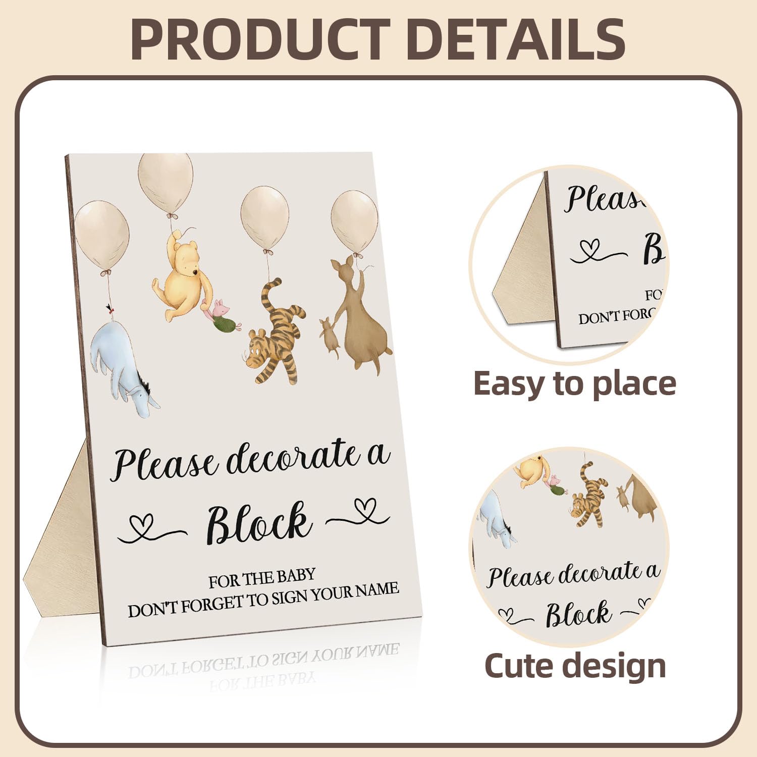Guawubiang Winnie blank blocks bundle for creative party activities.