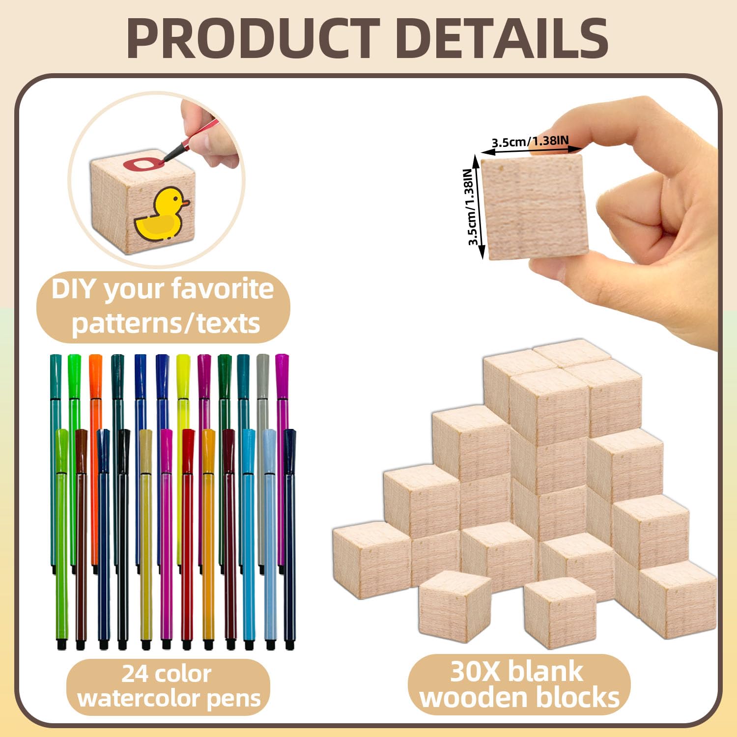 Guawubiang Winnie painting pens set with 24 colors for art fun.