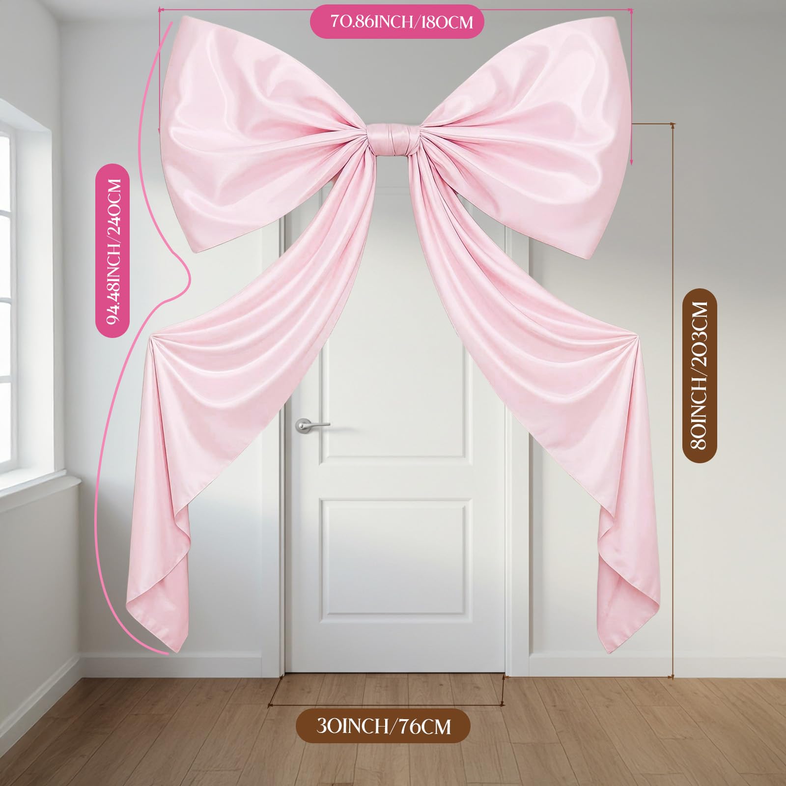 GUDELAK satin with felt support bow offers stable, elegant finish for events.