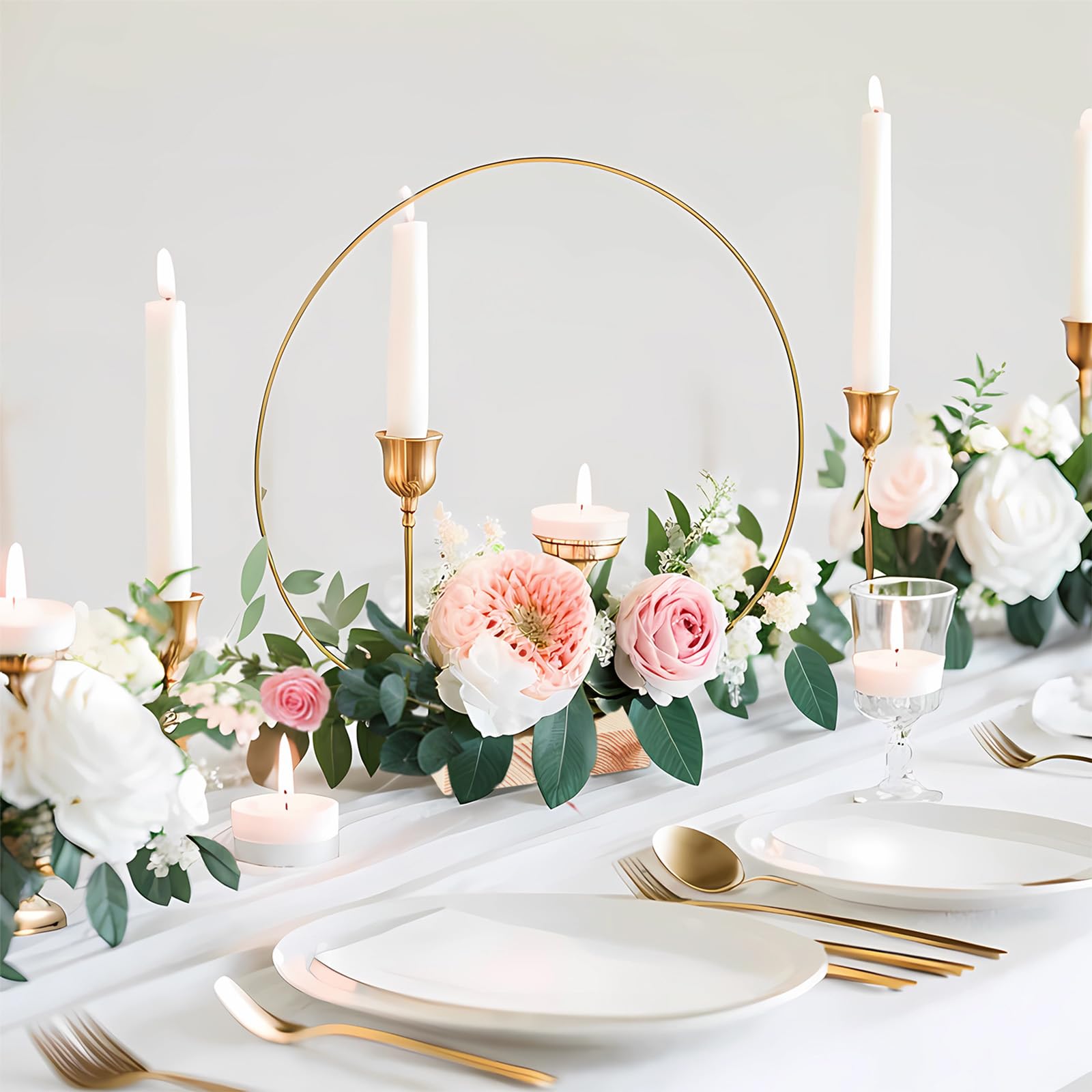 GUDELAK wedding table decor hoops support easy DIY personalization