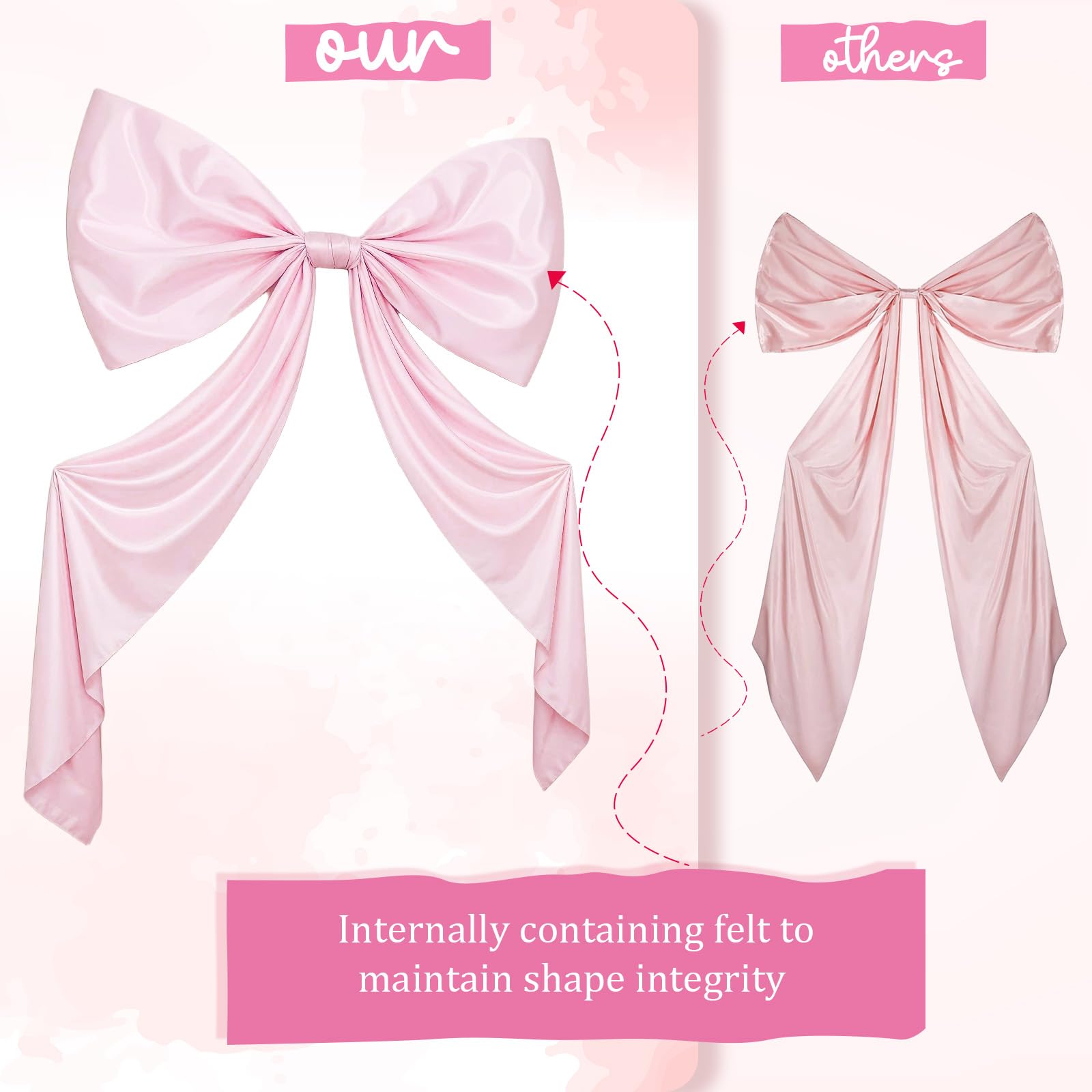 GUDELAK bow wrinkles easily refreshed with low heat ironing or steaming.