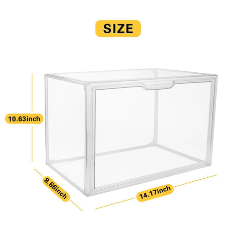 Gudemay bin dimensions 14.17 by 8.66 by 10.63 inches for versatile storage.