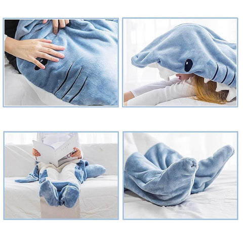 Gudina Shark Blanket Hoodie party-costume option offers standout warmth and fun.