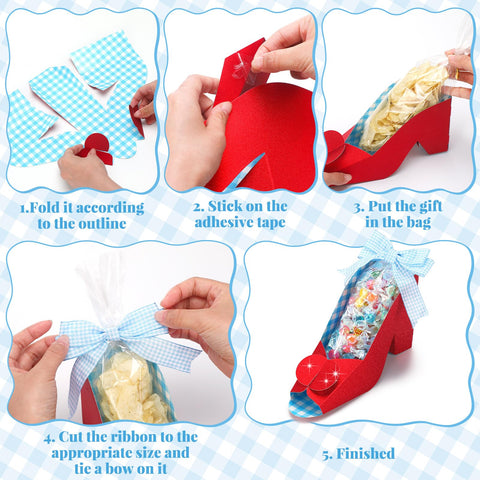 Gueevin clear OPP bags keep treats neatly packaged inside boxes.