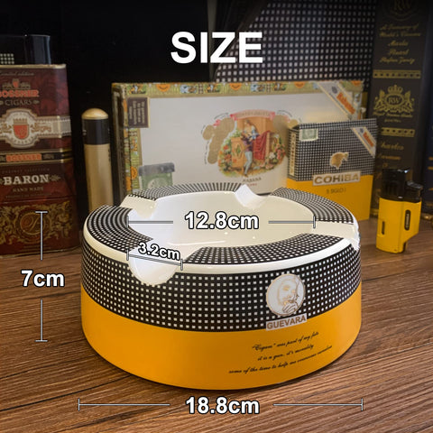 GUEVARA ashtray with four rests and surface for multiple cigars