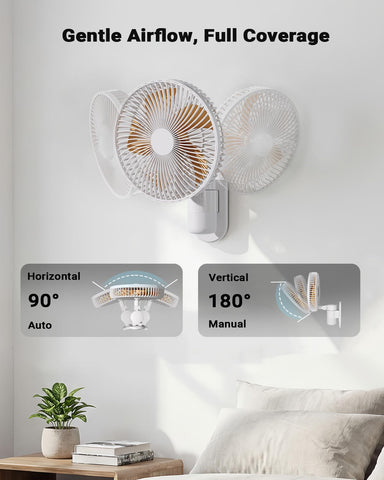 Guffawz remote control and timer simplify operation from bed or desk.