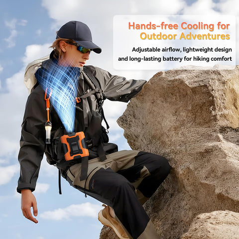 Guffawz waist fan silicone cover boosts grip and durability.