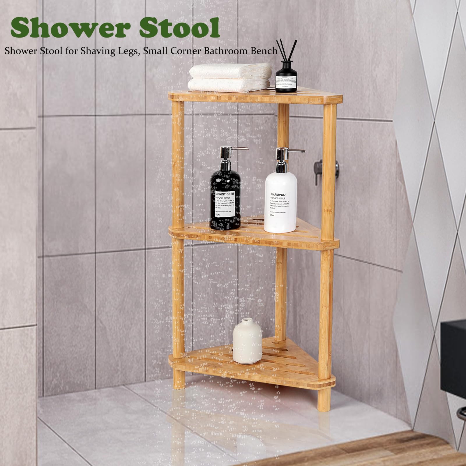 GUGIGIP anti-slip feet stabilizing the stand on tile surfaces.