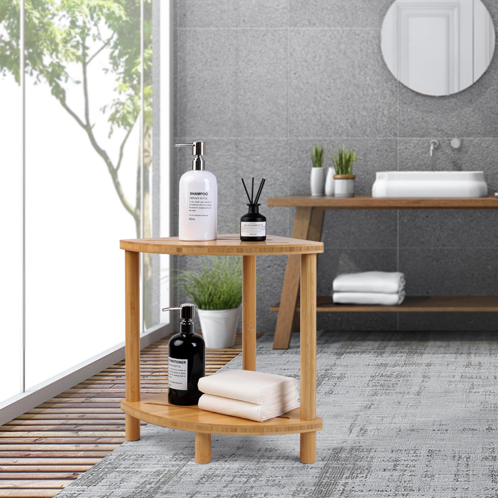 Multi-purpose GUGIGIP stool used as seating and shelf