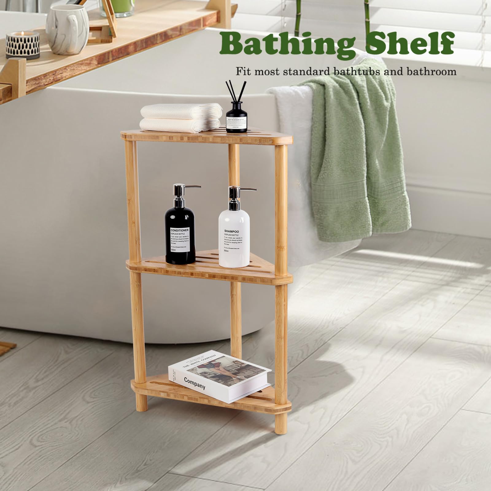 GUGIGIP easy-assembly corner shelf with included tools and quick setup.