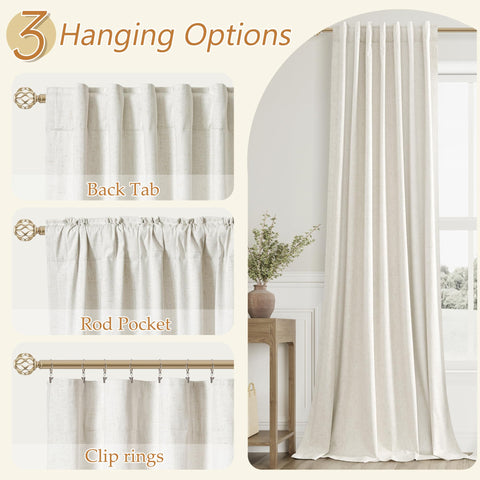 Guken easy-care curtains are machine washable for busy homes