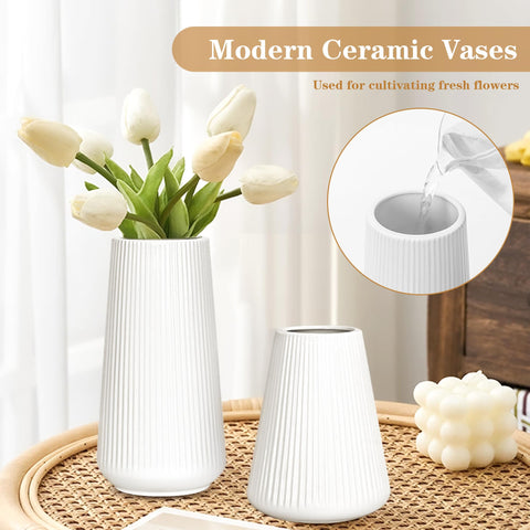 GUKJOB office decor vase elevates a desk with clean lines