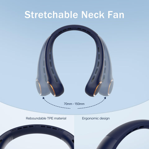 GULAKI neck fan features a 4000mAh battery for long sessions.