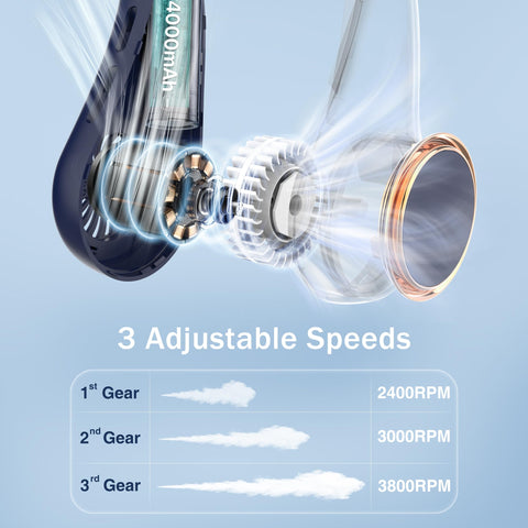 GULAKI neck fan uses soft, breathable materials for comfort.