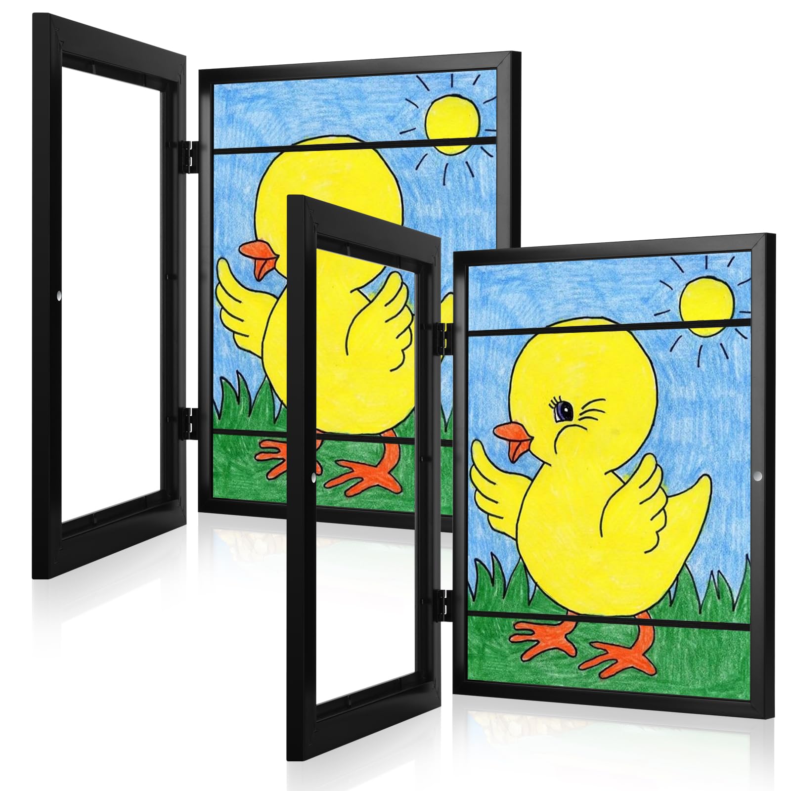 GULETHUN 2-pack front-opening frames for easy artwork swaps.
