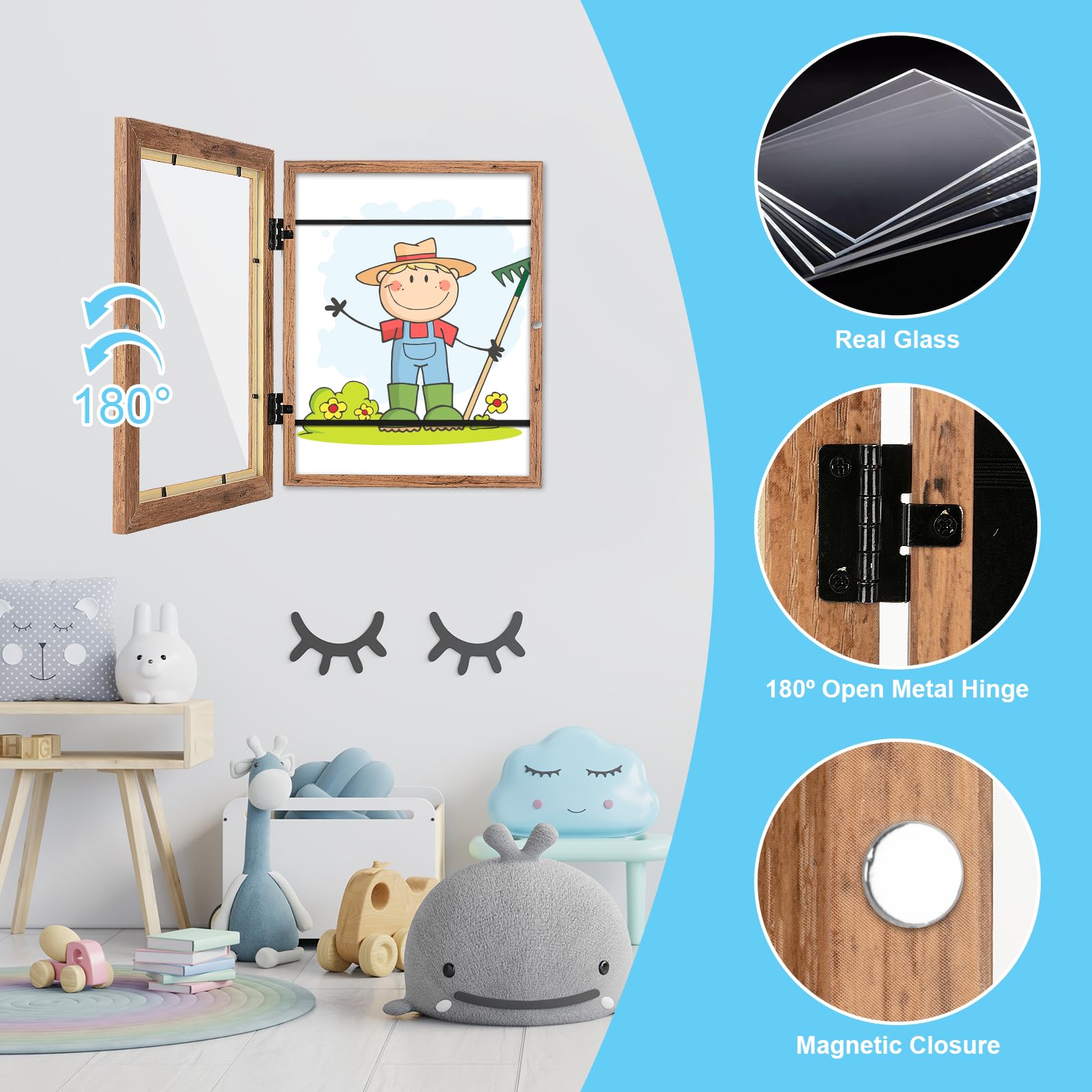 GULETHUN crystal-clear glass panel showcases bright colors and details