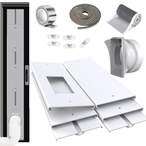 Gulrear Max 95 slider panels assembly for wide sliding doors enhances airflow and room cooling.