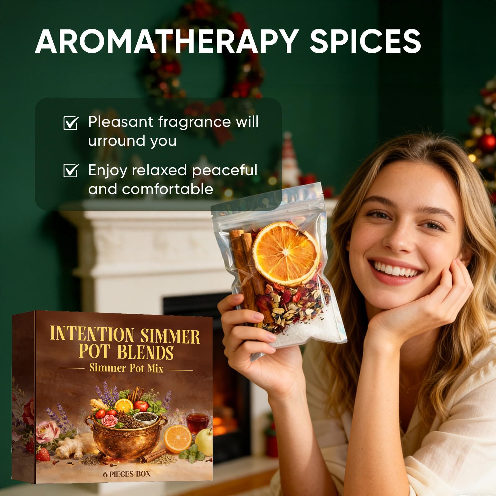 Guluxly Simmer Pot Citrus blend provides bright, fresh fragrance for living spaces.