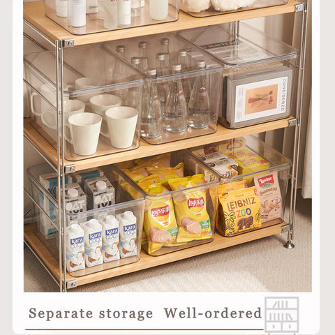 GUMEIGODA clear lid bin for family use and easy access.
