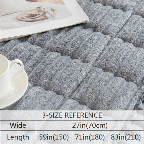 Gumfolk Pet Couch Cover 27x83 size demonstrates snug sofa fit.