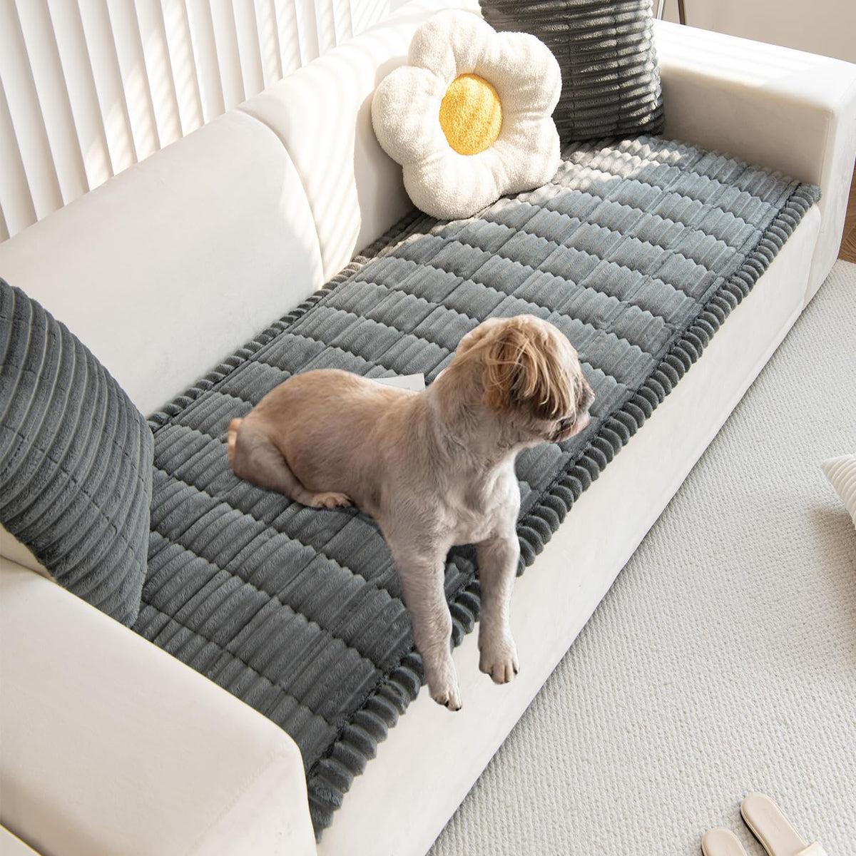 Gumfolk Pet Couch Cover provides durable protection against scratches and spills.