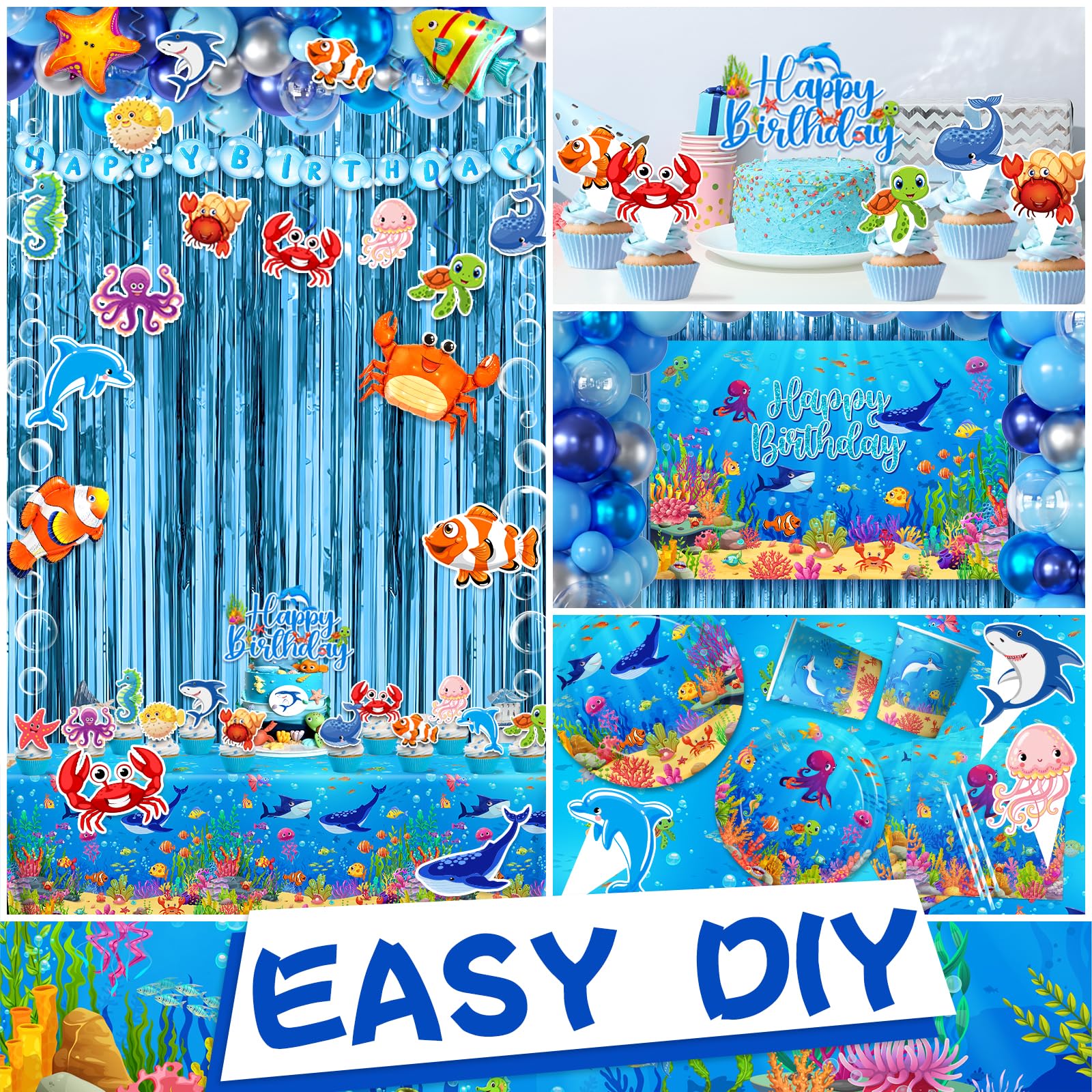 Gumwaqu Cake and cupcake toppers spark festive details for sea celebrations