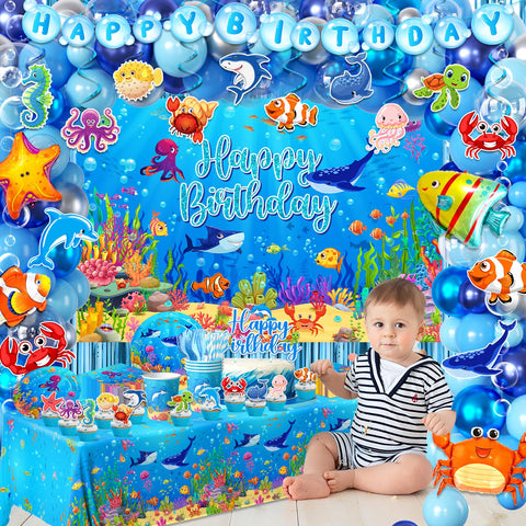 Gumwaqu Under the Sea backdrop creates immersive ocean scenery for photo moments