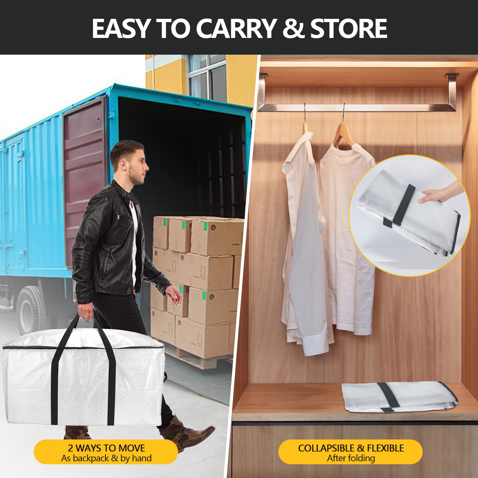 GUOBOYCL clear tag pocket makes labeling and retrieval simple