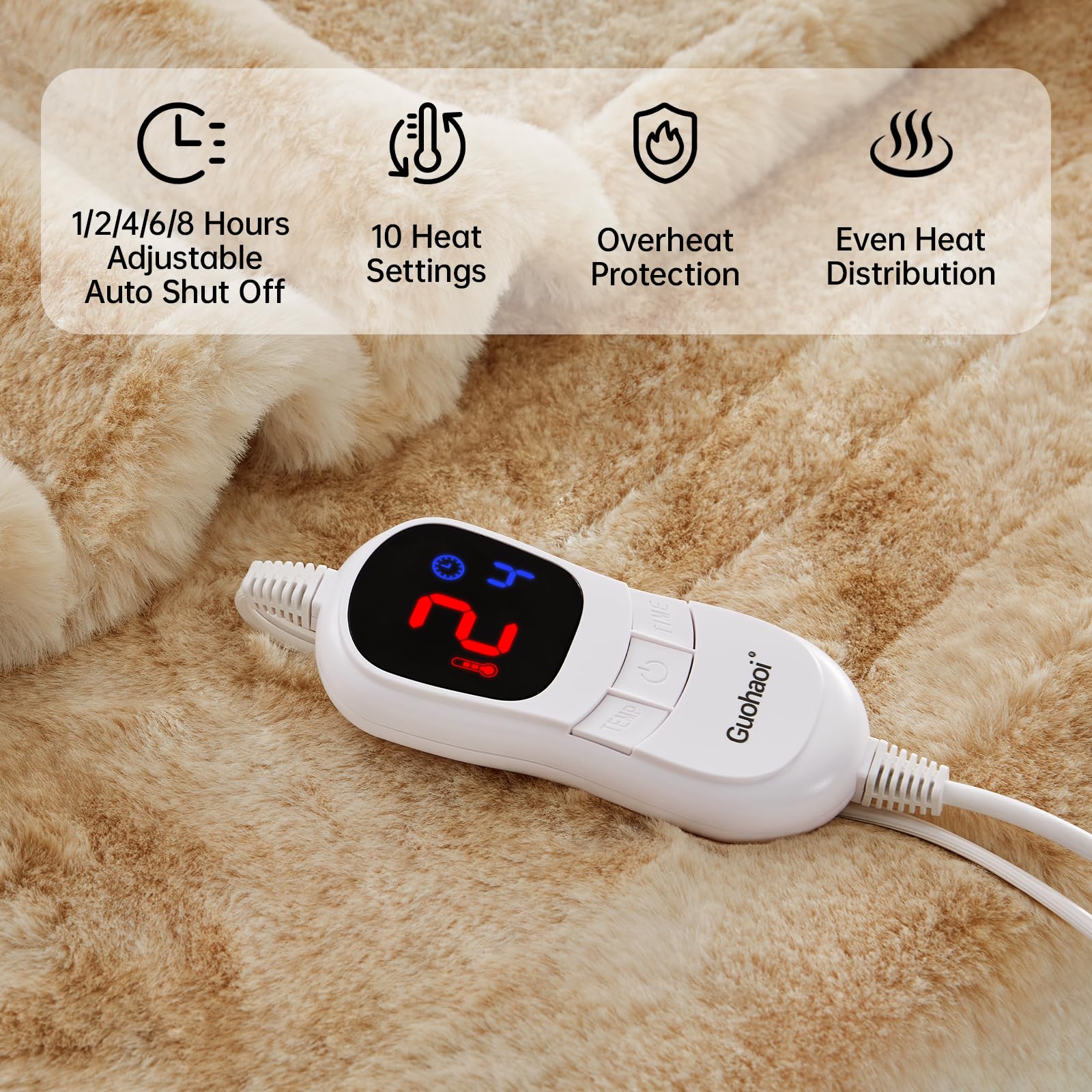Guohaoi five timer options with auto-off feature