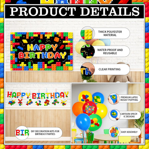 Gupesxu building block plates set keeps meals on theme.