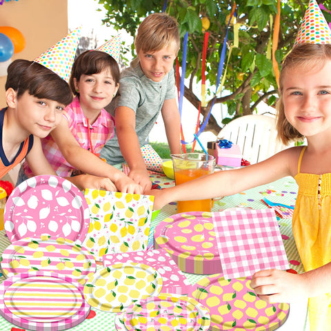 Gupesxu lemon napkins folded 6.5x6.5 inches, absorbent and soft