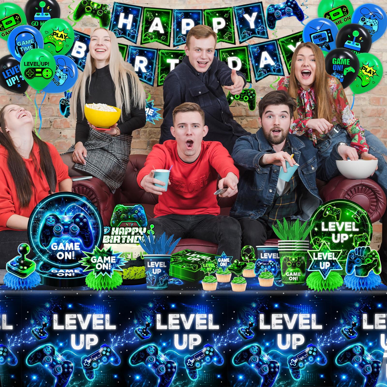 Gupesxu neon game design highlights vibrant party backdrop