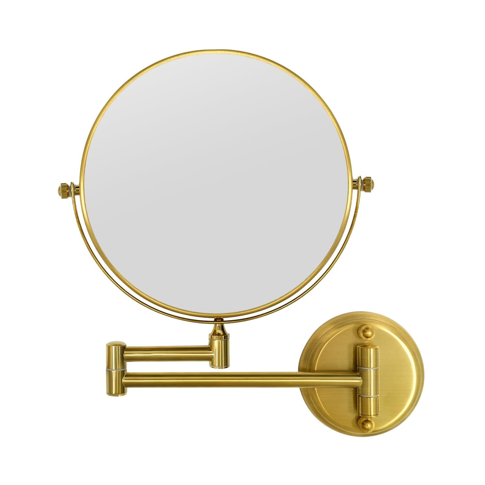 GURUN 8-inch wall-mount makeup mirror with 10x magnification for precise grooming