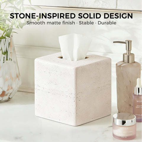 GUSFREUD versatile tissue box cover complements neutral interiors.