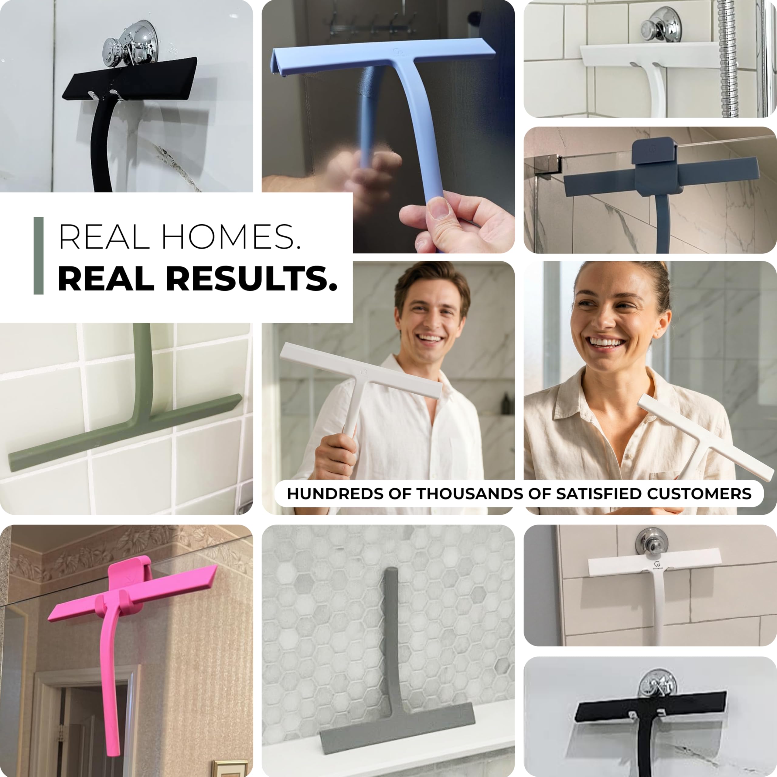 GÜTEWERK non-slip blade stays secure on wet surfaces.