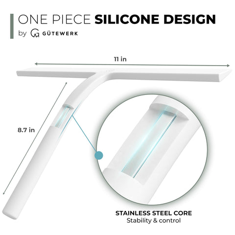 GÜTEWERK ergonomic design provides comfortable grip for efficient squeegee action.