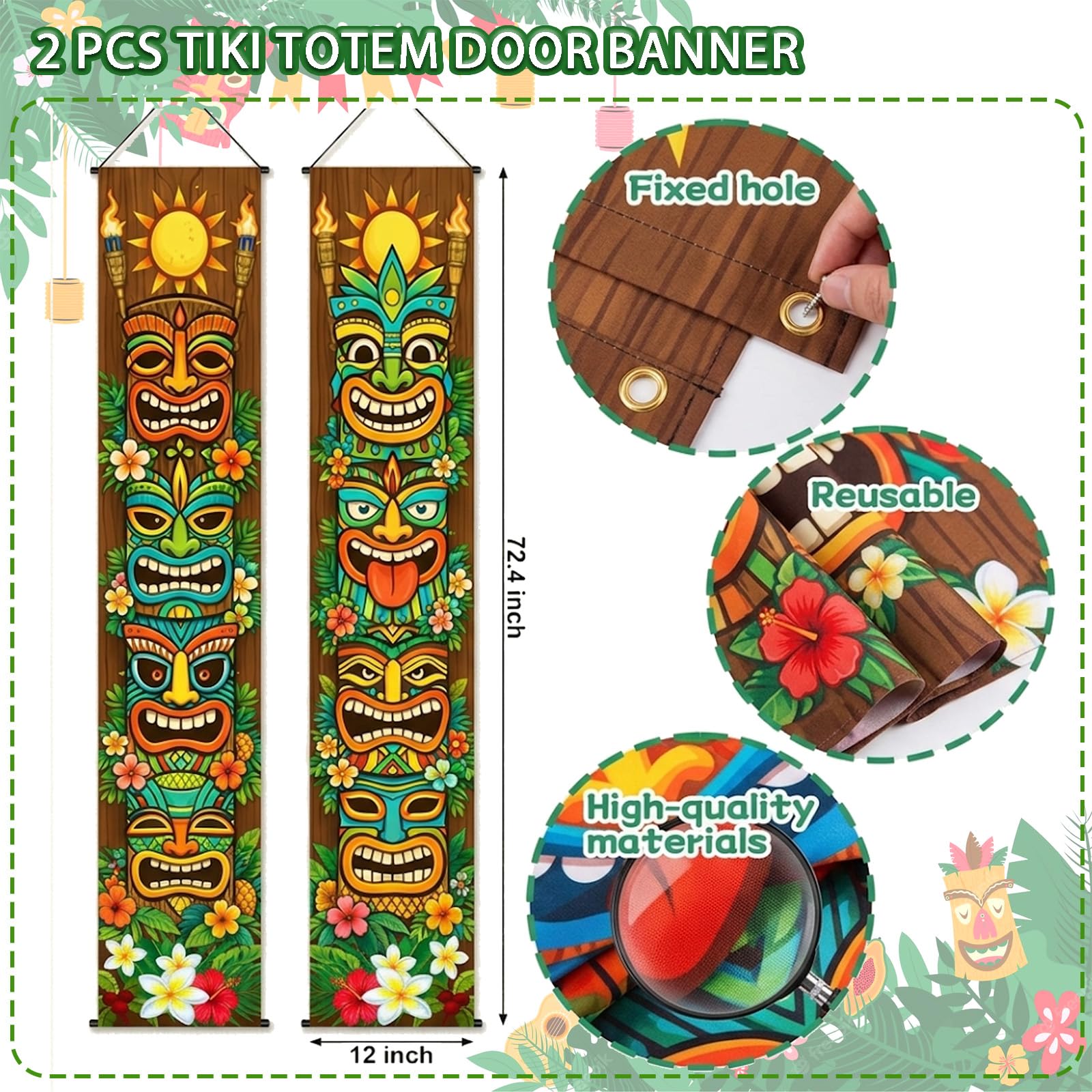 Guudmua fringe curtains frame entrances with playful tropical flair.