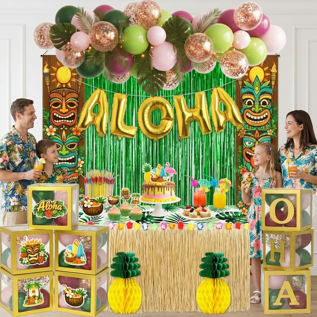 Guudmua tiki totem door banner doubles as eye-catching entry decor.