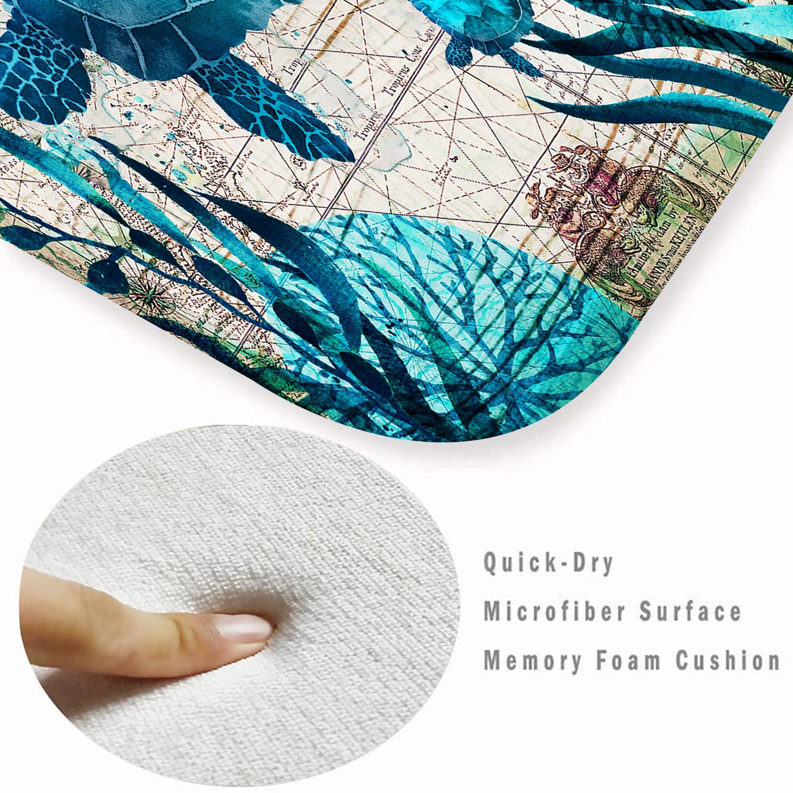 GUVICINIR washable rug in teal blue for high traffic areas