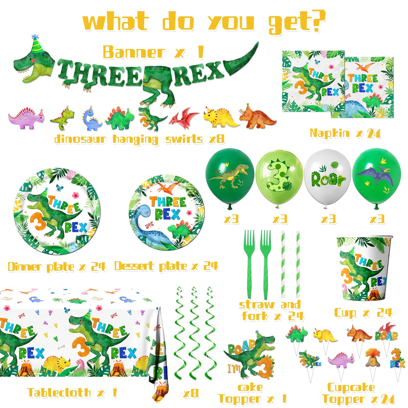 Guzbewu dinosaur hanging swirls decorate ceilings with playful motion for a memorable backdrop.