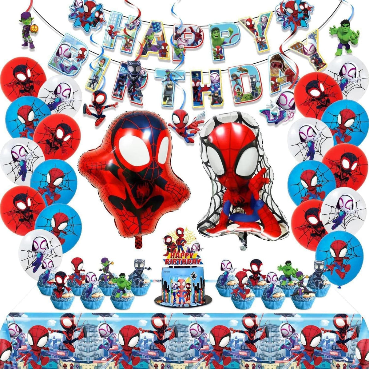 GVIOOEI spider birthday banner brightens party backdrops