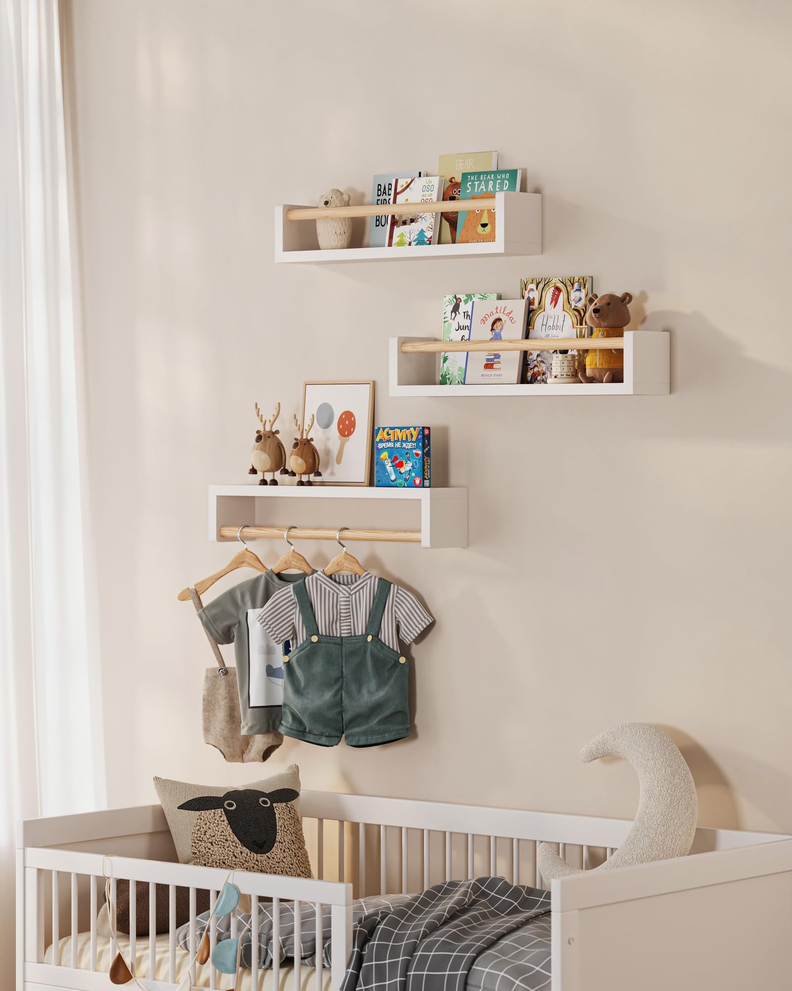 G&W Gruwald durable, non-toxic material keeps books and mementos safely displayed.