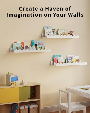 G&W Gruwald shelves showcased in a toddler room with books and toys
