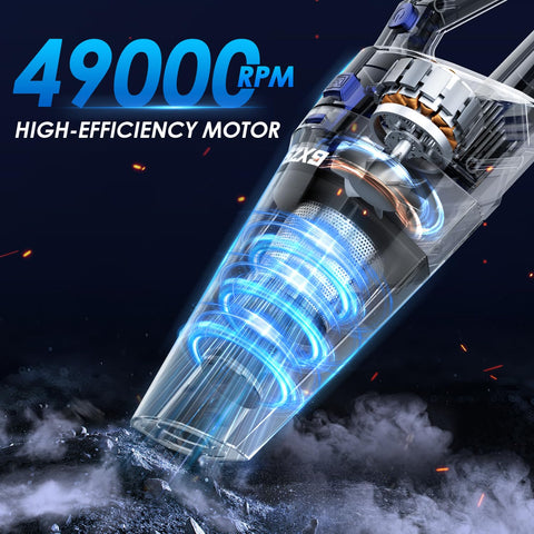 Gxzsk fast charging 6000mAh battery powering longer cleaning sessions.