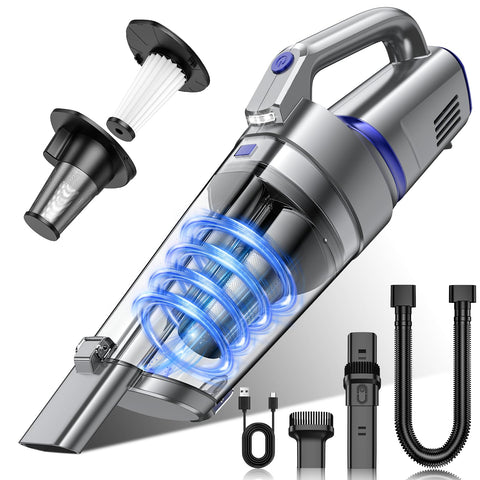 Gxzsk Handheld Vacuum showing 16 kPa suction power for thorough cleaning