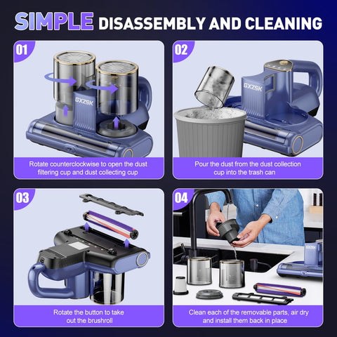 Gxzsk green light dust display guides precise cleaning.