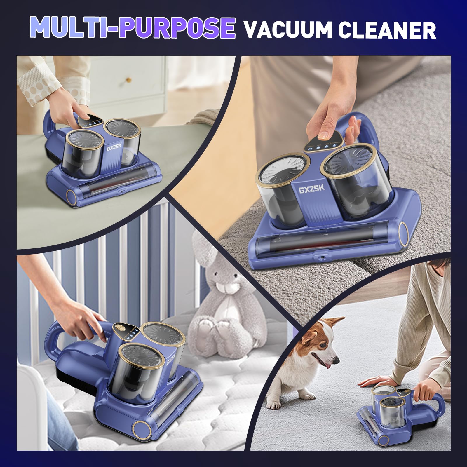 Gxzsk long cord provides room-to-room cleaning mobility.