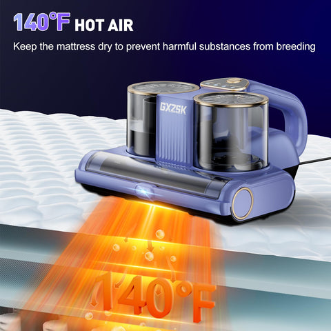Gxzsk mattress vacuum wide port and anti-tangle brush speed cleaning.
