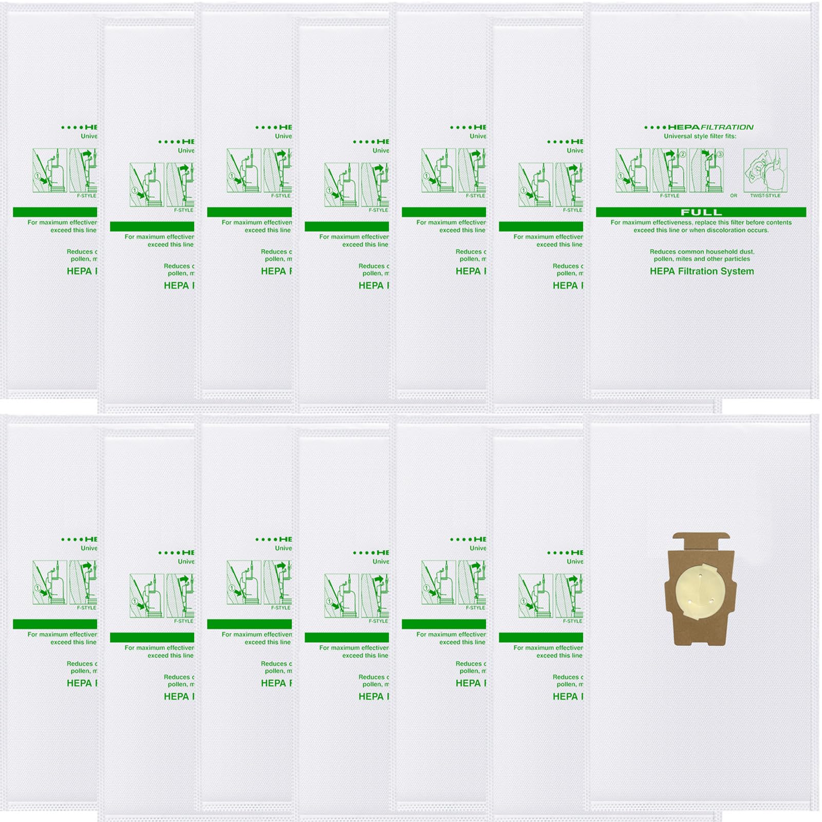 Gygbvo Kirby Sentria bags 14-pack shown with easy slide-in installation